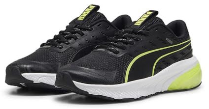 Puma Cell Glare JR, Unisex Sneaker, Puma Black-Lime POW,