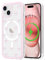 LCHULLE Magnetische Hülle für iPhone 15 Kompatibel mit MagSafe Handyhülle Transparent Rosa Schleife für Mädchen Frauen Magnetisch Schutzhülle Silikon Case für iPhone 15 Schleifen
