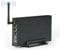 JANZU Tragbares 3,5-HDD-SSD-Gehäuse, Tragbarer USB3.0-Rj45-Ethernet-NAS-Netzwerk-Streaming-Server-Speicher für Gehäuse, EU-Stecker