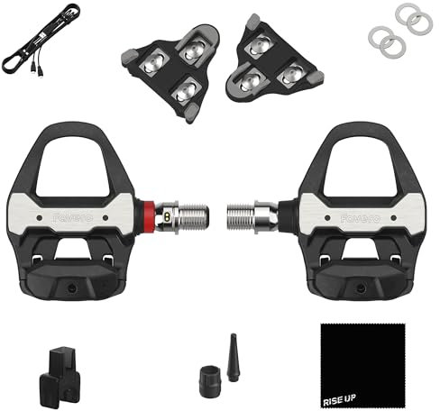 Favero Assioma PRO RS-1, Single-Sensing Side Pedal Based SPD-SL Road Cycling Power Meter, Bluetooth and ANT+ Connectivity for Bike Computers, Cycling GPS Units, & Smartphones