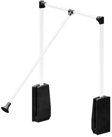 SLID'UP by Mantion Elévateur de penderie escamotable en Aluminium - boîtier Noir - Largeur Dressing 690-920 mm