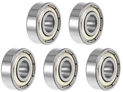 sourcing map 5Stk.695ZZ Kugellager doppelt abgedichtete ABEC-3 Lager 5x13x4mm