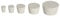 Gummistopfen Weiß in 16 Größen von 13/17mm bis 70/80mm auswählbar (Ø Oben 50mm x Ø Unten 41mm x Höhe 33mm)