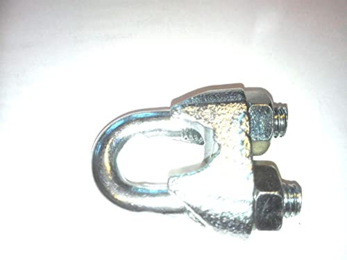 50x SEILKLEMME BÜGELFORM 10mm verzinkt Drahtseilklemme Bügelklemme Stahlseil Seil Draht Stahl Drahtseil