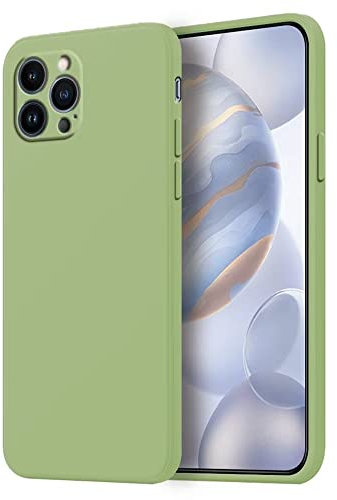 HONLEN Custodia Compatibile con iPhone 13 Pro Max (6.7 Inches) Morbida Liquido TPU Silicone Case Protettiva, Antiurto in Antigraffio Cover Protettiva
