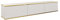 Mueble de TV Oro 175 cm, Mueble de televisón Colgante, Mueble de televisor, Distintos Colores, Muebles de salón, Estilo Moderno (Blanco II)