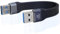 LANMINGLEL 10Gbps USB 3.1 câble de données souple plat 100W USB A mâle à mâle câble 4K@60Hz Câble USB A court pour téléphone portable, PowerBank, appareil photo