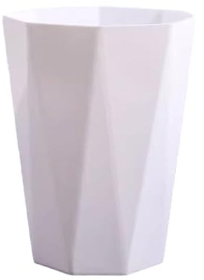 siduytin Poubelle polyvalente pour n'importe quelle pièce - Large application Look soigné Cuisine Chambre Ménage Bureau Déchets Fond antidérapant, Blanc, S