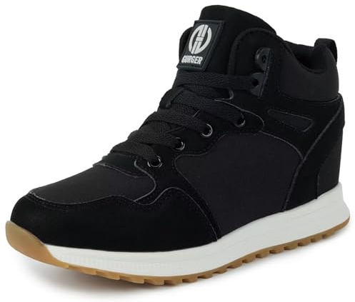 GURGER Sneakers con Zeppa Donna Scarpe da Ginnastica Basse Sportive Fitness Tacco Zeppa 6 CM