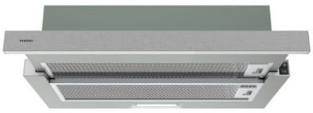 INFINITON Campana Extactora CMPE-64ABL, 400 m3/h de Potencia, Ancho 60 cm, Encastrable, 2 Niveles de Potencia, Luz Led, B, Inox