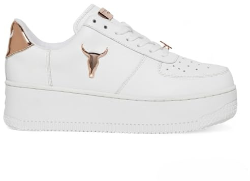 Sneakers da Ginnastica con Plateau in Pelle Grossa Bianca da Donna Windsorsmith - Rich