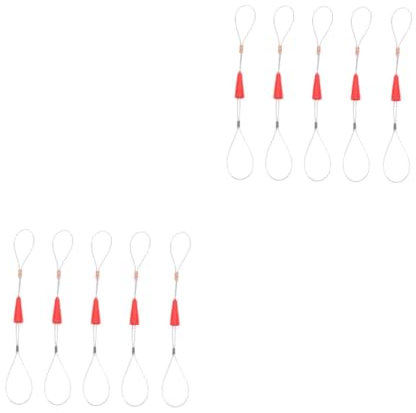 Uonlytech 2 Sätze Kabelbaum Stecker Drahthalterclip Türverriegelungen Hardware Kfz-kabelhülse Kabelklemmen Geländer-set Elektrischer Federdrahteinfädler Stahldraht Stk Silver 5 Stück * 2