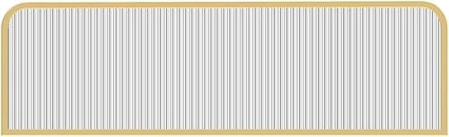 Esszimmer-Trennwand aus Glas für Essbereiche, halbprivate Sichtschutzwand, Arbeitsplatten-Trennwand für den Arbeitsbereich, Esszimmer-Trennwand aus gestreiftem Glas, schwarz, 20 x 60 cm
