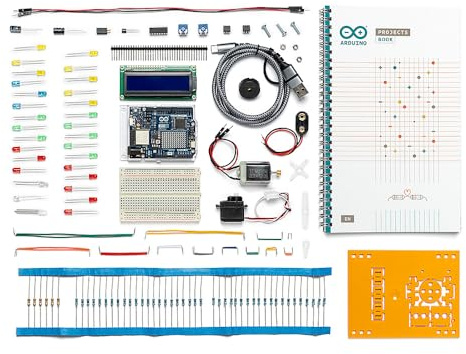 Arduino Starter Kit R4 [K000007_R4] - Lernen Sie Elektronik und Codierung mit dem UNO R4 WiFi Board, 13 geführte Projekte in einem gedruckten Buch + Growing Resources Online, Offizieller