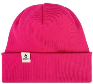 NOORLYS Fritzi Beanie aus 100% Bio-Baumwolle GOTS Zertifiziert, sehr weich, atmungsaktiv, Strickmütze, Wintermütze, Baumwollmütze, Made in Germany