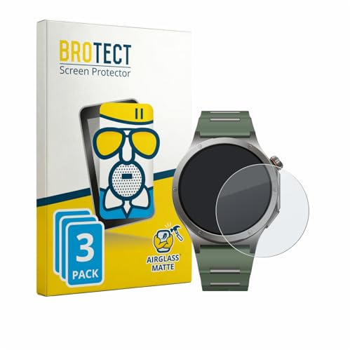 BROTECT Schutzglas für OnePlus Watch 4 | 3 Stück Entspiegelnder Displayschutz Made in Germany Schutzfolie Matt Kratzfest 9H Anti-Fingerprint Einfache Montage