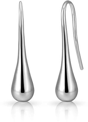 Silber-Tropfen-Ohrringe