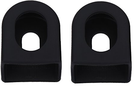 Alomejor Kurbelarmschutz Kurbelgarnitur Shell Case Kurbelarmstiefel für Fahrradteile(Schwarz)