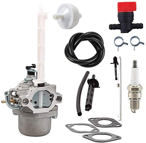 JJDD Carkio Ersatz-Vergaser Kraftstofffilter Zündkerzen-Set für Briggs & Stratton 796122 794593 696737 793161 Ariens MTD Cub Cadet Schneefräse Schneefräse