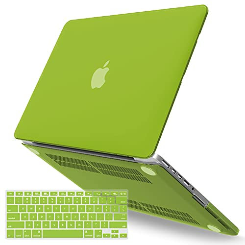 IBENZER MacBook Pro 13 Inch Case 2015 2014 2013 end 2012 A1502 A1425, Hard Shell Case with Keyboard Cover for Old Version Apple Mac Pro Retina 13, Avocado Green, R13AVGN+1