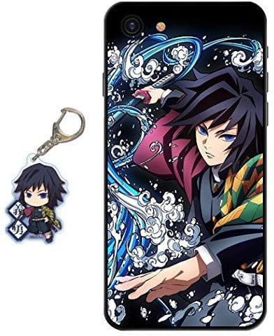 Staremeplz Compatible iPhone 7/8 / SE 2020 Case - Anime Design with Figure Keychain, Soft Silicone Flexible TPU Animation Case