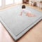 GGoty Großer Teppich, Korallen-Samt, Baby-Spielmatte, dick für Kinderzimmer, Arbeitszimmer, Küche, Kinderzimmer, Krabbelmatte für Babys, rutschfeste Yogamatte (120 x 180 x 2 cm, grau)