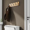 AKKE Garderobenleiste Garderobenpaneel Wandgarderobe Wandpaneel Garderobe PVC Pico 15x70 cm SCHWARZ | BAYERISCHE BUCHE