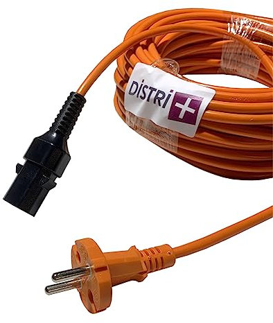 Distri+ - Câble d'alimentation Compatible pour aspirateur Nilfisk VP300, VP600, SALTIX 10, 107402901, 107402676 - Tennant V6..