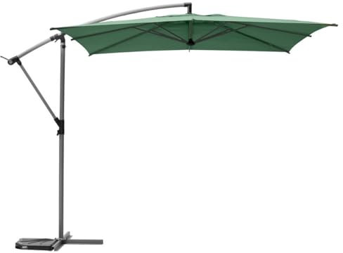 Hespéride - Parasol déporté carré Manoa Vert olive