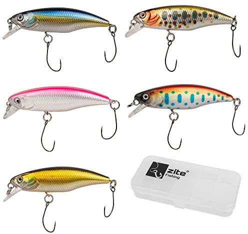 Zite Fishing Leurre de pêche à la truite 5,2 cm - 5 UL Leurre de pêche à la truite - Leurre de pêche à la truite - Leurre de pêche à la truite - Leurre de pêche à la truite - Leurre de pêche à la