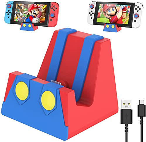 HEIYING Station de Charge Switch pour Nintendo Switch/Lite/OLED, Base de Chargeur Portable avec Port de Type C pour Un Chargement Aisé de la Console