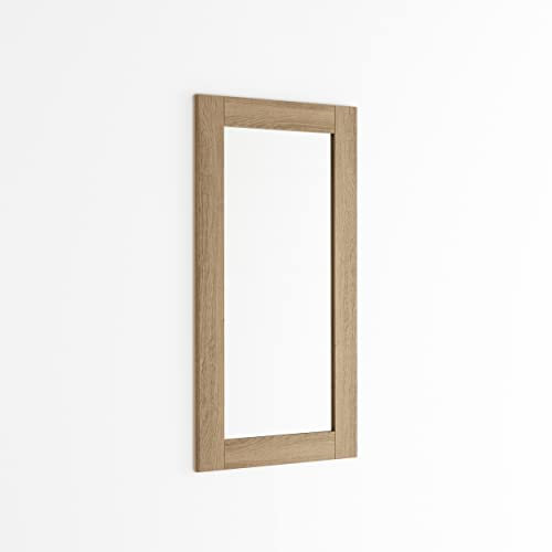 ARHome Wandspiegel, 126 x 66 cm, Aztekische Eiche, Spiegel, Made in Italy