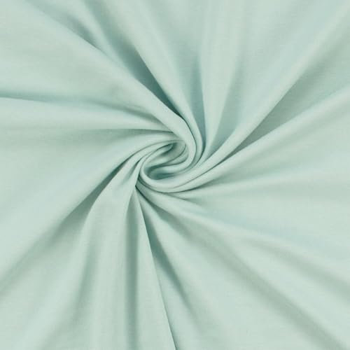 Viskose-Jersey Stoff, elastisch, uni mint (Länge am Stück: ab 50cm / Breite: 150cm)
