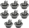 Lot de 8 roues inférieures pour lave-vaisselle Bosch 611475 - Roue de rechange pour panier inférieur Bosch # bsh-00611475 1559847 AH3477735 AH8727387 - Gris