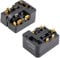 3 Pin Refrigerator PTC Starter Relay, Universal Compressor Thermal Overload Protector Freezer Accessories for Coolers & Mini Fridges (2 Pieces)