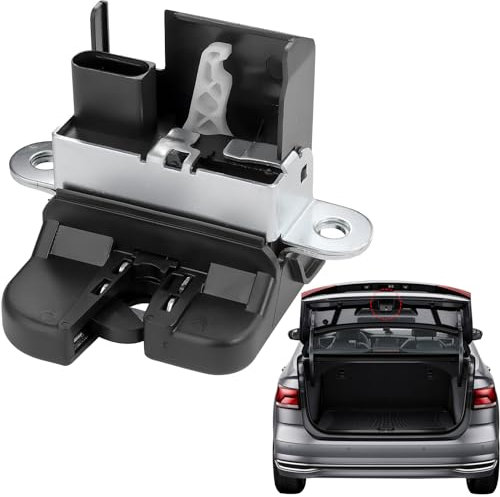 Gebiuhoo Serrure du Coffre Garnitures de Hayon 1T0827505H Remplacement Serrure Hayon Serrure de Voiture Coffre Réparation du Hayon pour vw Touran, Golf MK5, Passat, Golf Plus, Polo 6R, Tiguan 5N