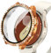 Neitra Diamond Funda con Templado Protector de Pantalla para Samsung Galaxy Watch 7 40mm, HD Anti-Choque Cobertura Completa Carcasa, Rígido Bling Diamond para Mujeres y niñas