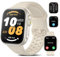 VPSTAY Smart Watch for Men Women Answer/Make Calls, Alexa & GPS Built-in 1.85” smartwatch with Heart Rate/SpO2/Sleep Monitor, 60+Sports, 3ATM Waterproof Fitness Tracker for Android iOS (White)