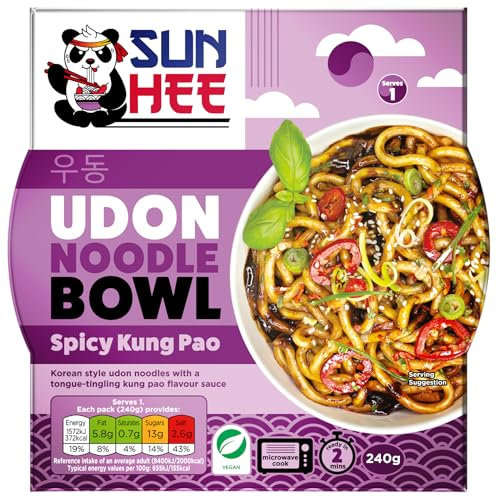 Sun Hee Spicy Kung Pao Udon Bowl 6X240g
