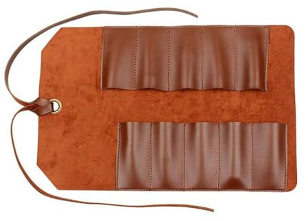 HXNH Leather Tool Roll - Wrench Roll, Chisels Bag, Portable Carry Pouches - Workshop Storage - Woodworking Tool