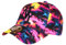 Hip Hop Honour Casquette NY Rose et Bleue Palmiers Beach Night Baseball - Taille Unique - Rose