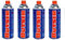 Pack De 4 Cartuchos De Gas Butsir Para Hornillos | Compatible Con Quemadores, Soplete de Cocina, Estufa De Gas Y Mas | Camping Gas Portátil | Cartuchos Para Hornillo Gas Butano