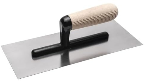 Frattone per Microcemento realizzato in acciaio inox con manico in legno 09517188