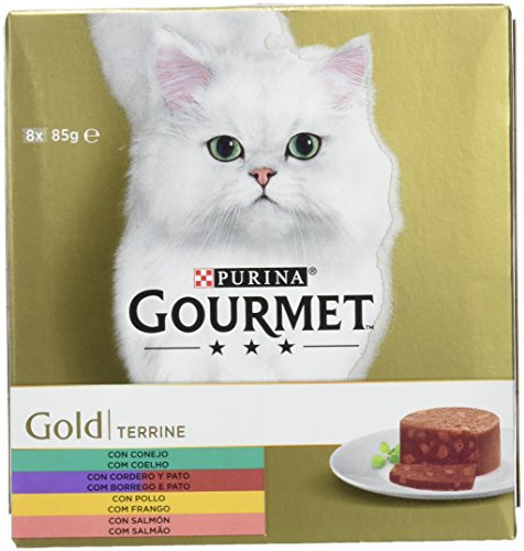 Gourmet Purina Gold Terrine, Comida Húmeda para Gato, Cibo Umido per Gatti, 680 g (Paquete de 12), 8160 unità