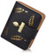 TMEOG Femme Porte-Monnaie en Cuir Bifold Wallet Porte-Cartes, S_Noir, S, Vintage