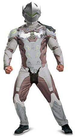 Disguise 19878D Genji Muscle Adult Costume Overwatch Sized, Multi, X-Large