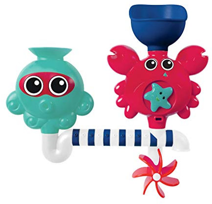 LUDI - Circuit d'eau pour Jouer à l'heure du Bain. Fixation Ventouse. pour Les Enfants dès 10 Mois. Une Aide au développement de la dextérité. Réf. 40009