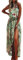 chuangminghangqi Femmes Fleurs Robe de soirée Longue Robe de Plage d'été sans Manches Bandeaux Imprimee Party Soirée Cérémonie (Vert, XL)