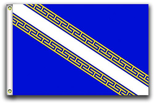 MCPACE Champagne Ardenne Les Drapeaux Banner 3x5ft-90x150cm 100% Polyester,Utilisé à l'intérieur et à l'extérieur