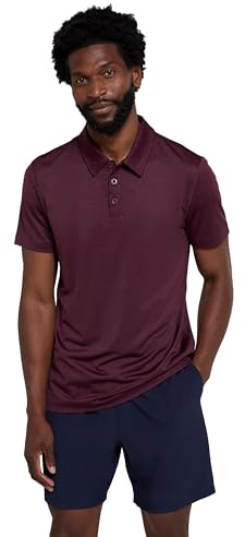 Mountain Warehouse Deuce IsoCool Men’s Short Sleeve Polo | Lightweight & Breathable T-Shirt with UV Protection UPF50+, High-Wicking & Fast-Drying Top with Classic Design, For Summer